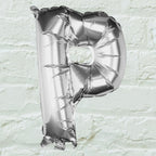 Silver Foil Letter Balloons- 5 Inner Pack