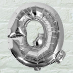 Silver Foil Letter Balloons- 5 Inner Pack