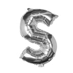 Silver Foil Letter Balloons- 5 Inner Pack