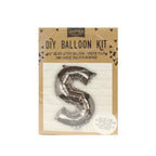 Silver Foil Letter Balloons- 5 Inner Pack