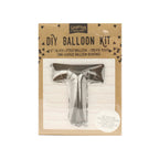 Silver Foil Letter Balloons- 5 Inner Pack
