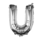 Silver Foil Letter Balloons- 5 Inner Pack