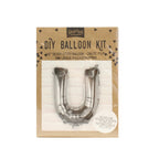 Silver Foil Letter Balloons- 5 Inner Pack