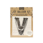Silver Foil Letter Balloons- 5 Inner Pack