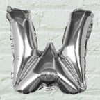 Silver Foil Letter Balloons- 5 Inner Pack