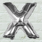 Silver Foil Letter Balloons- 5 Inner Pack
