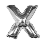 Silver Foil Letter Balloons- 5 Inner Pack