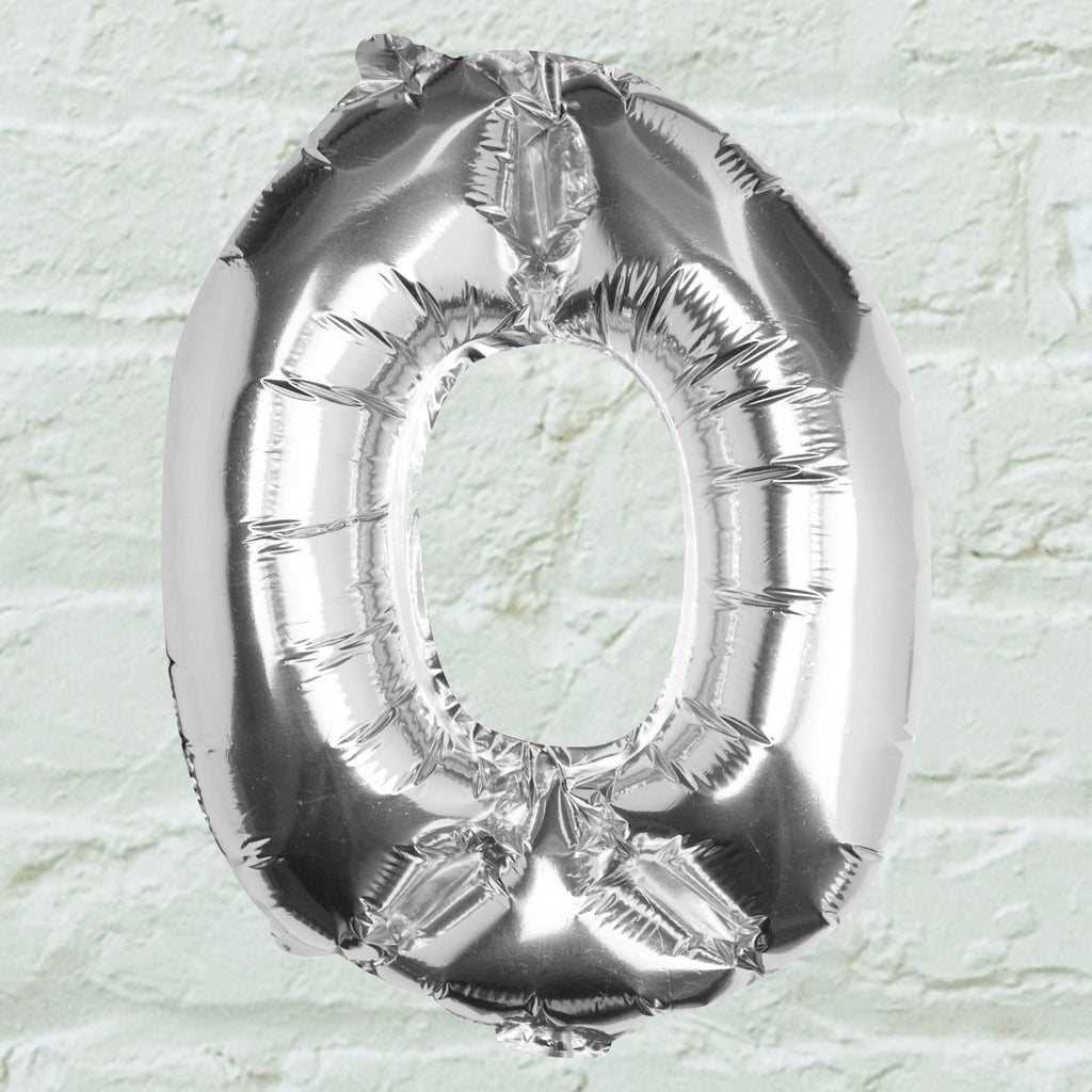 Silver Foil Number Balloon