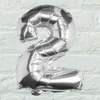 Silver Foil Number Balloon