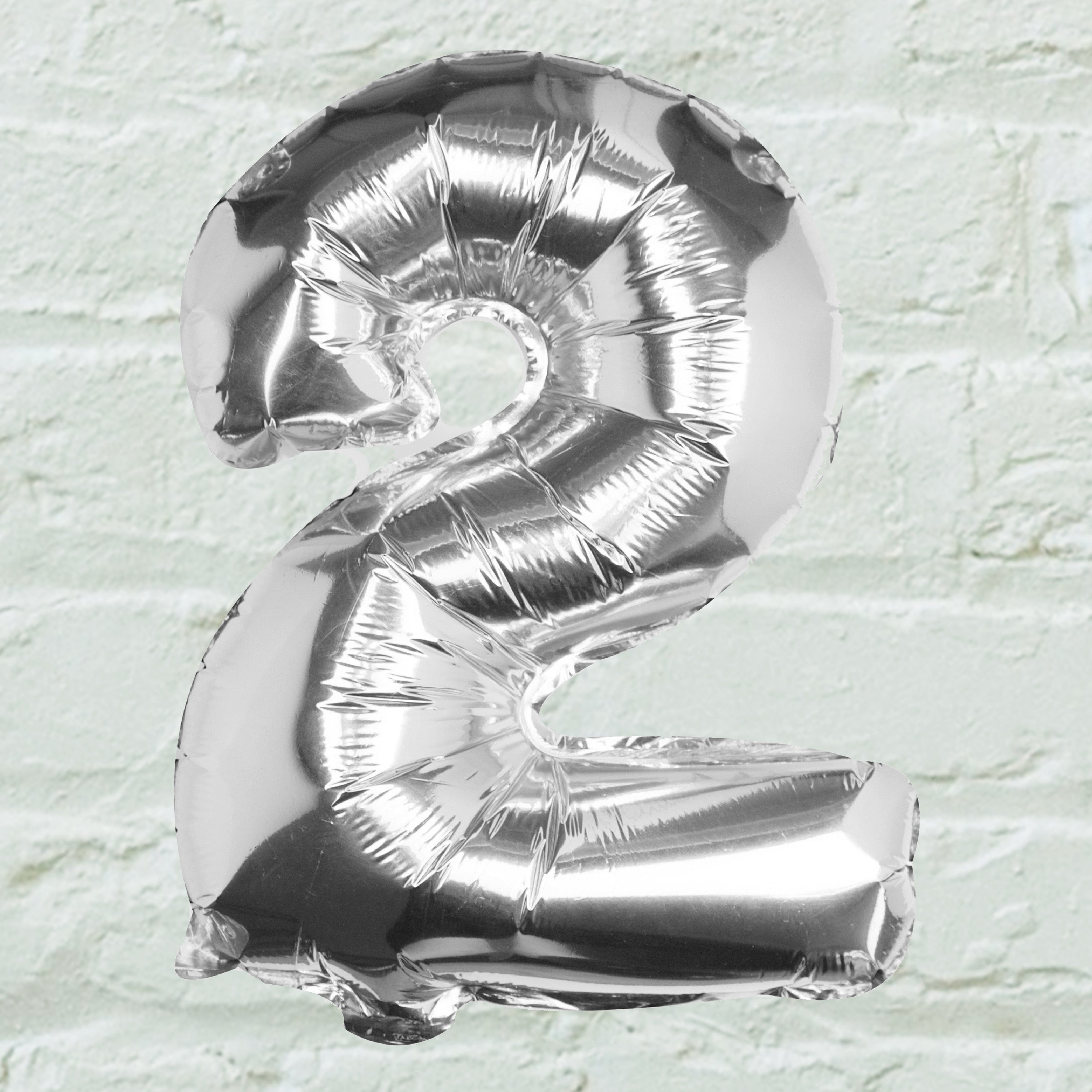 Silver Foil Number Balloon