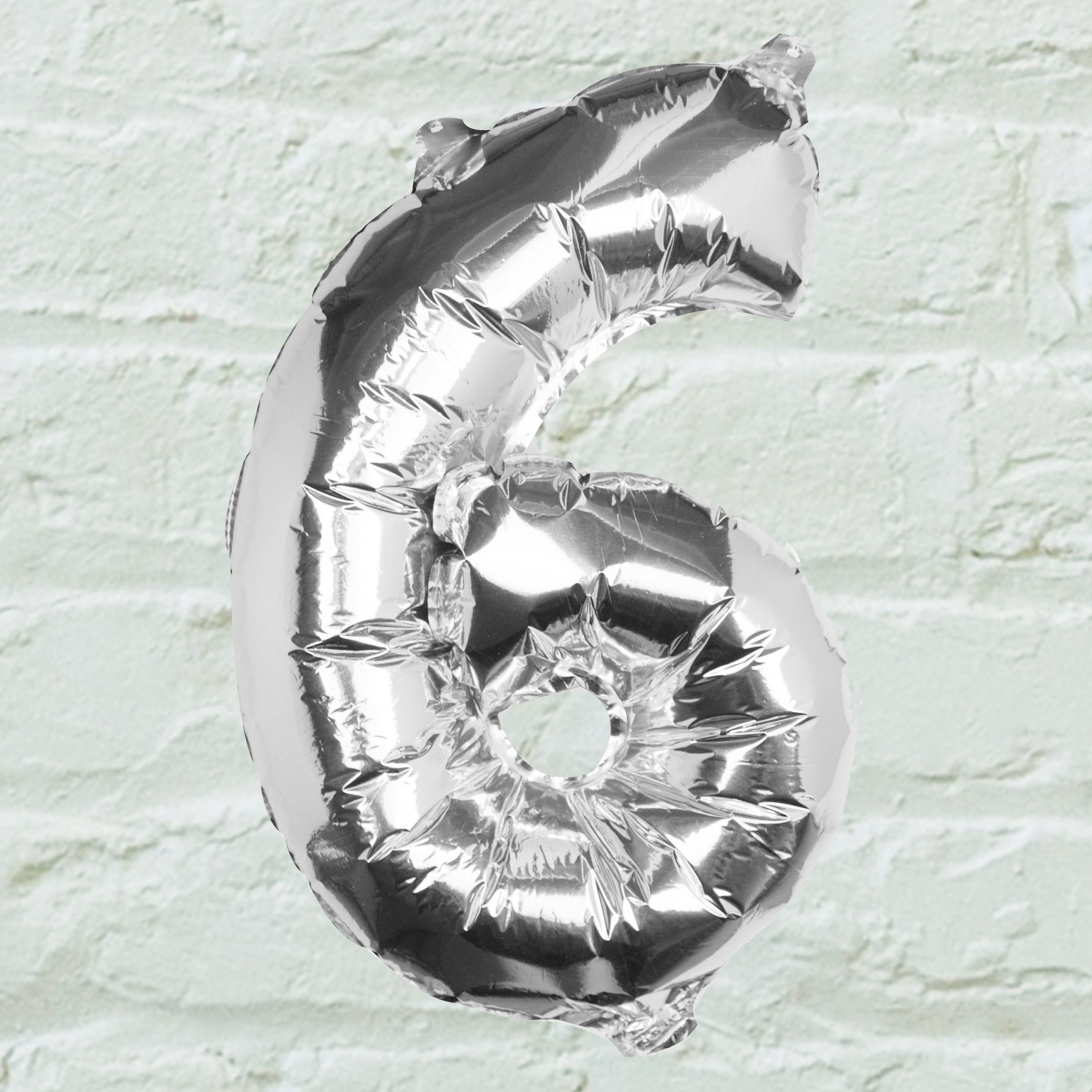 Silver Foil Number Balloon