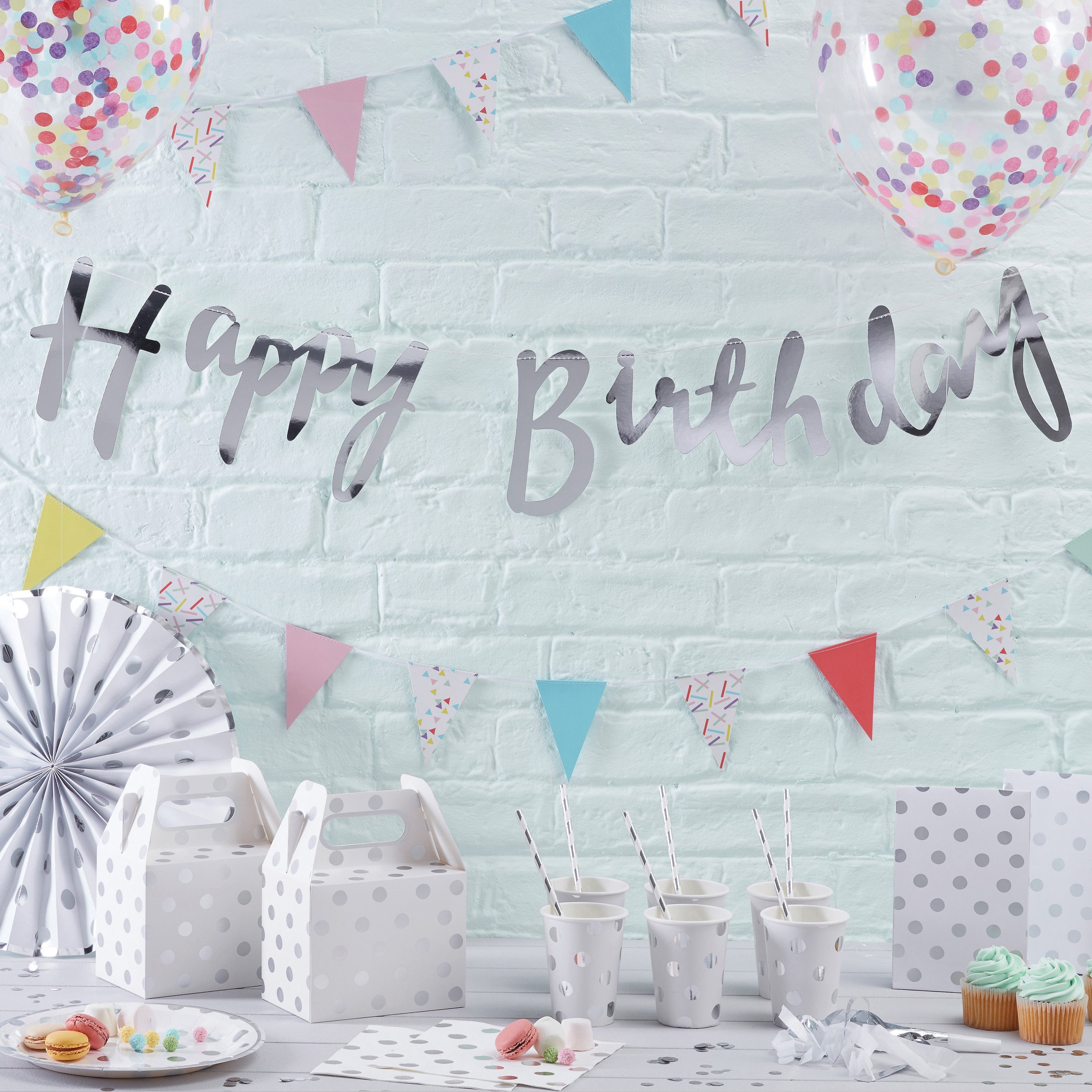 Silver Foil Number Balloon