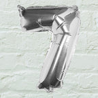 Silver Foil Number Balloon