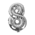 Silver Foil Number Balloon