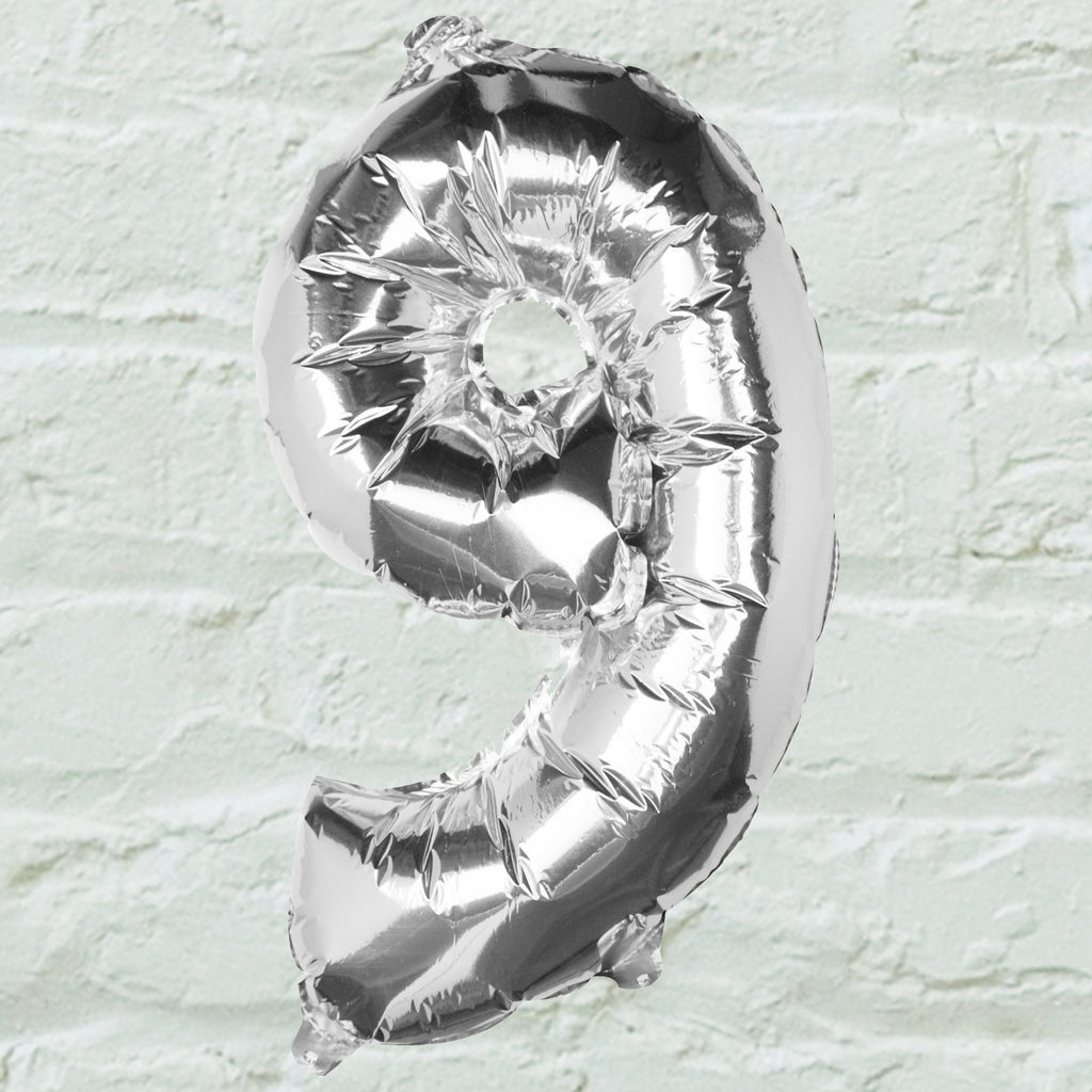 Silver Foil Number Balloon