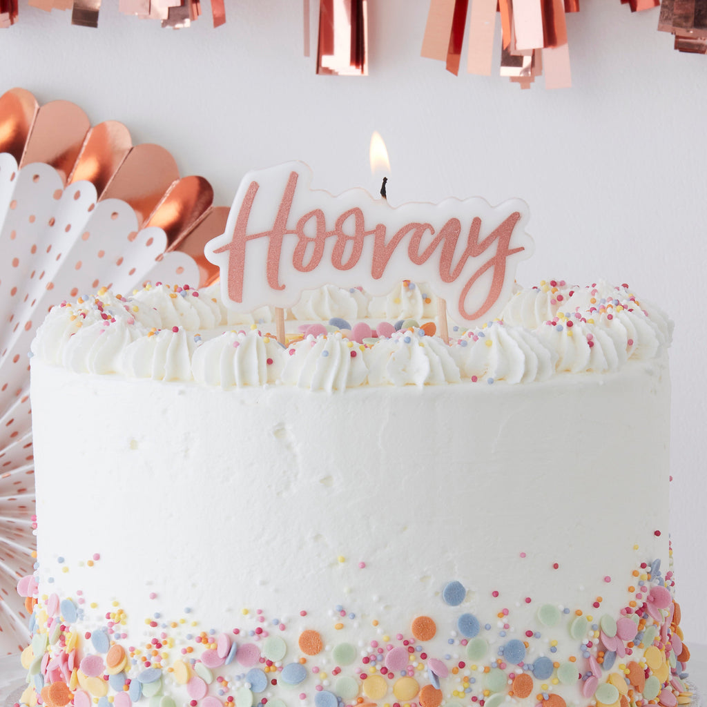 Rose Gold Hooray Candle - Pick & Mix