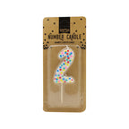 Polka Dot Candle Number 2 - Pick and Mix