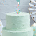 Polka Dot Candle Number 6 - Pick and Mix