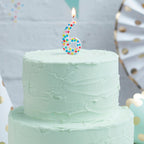 Polka Dot Candle Number 6 - Pick and Mix
