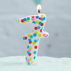 Polka Dot Candle Number 7 - Pick and Mix