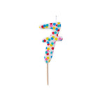 Polka Dot Candle Number 7 - Pick and Mix