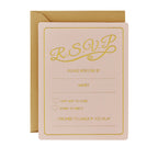 Gold Foiled RSVP Cards - Pastel Perfection
