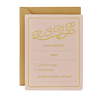 Gold Foiled RSVP Cards - Pastel Perfection- 10 Inner Pack