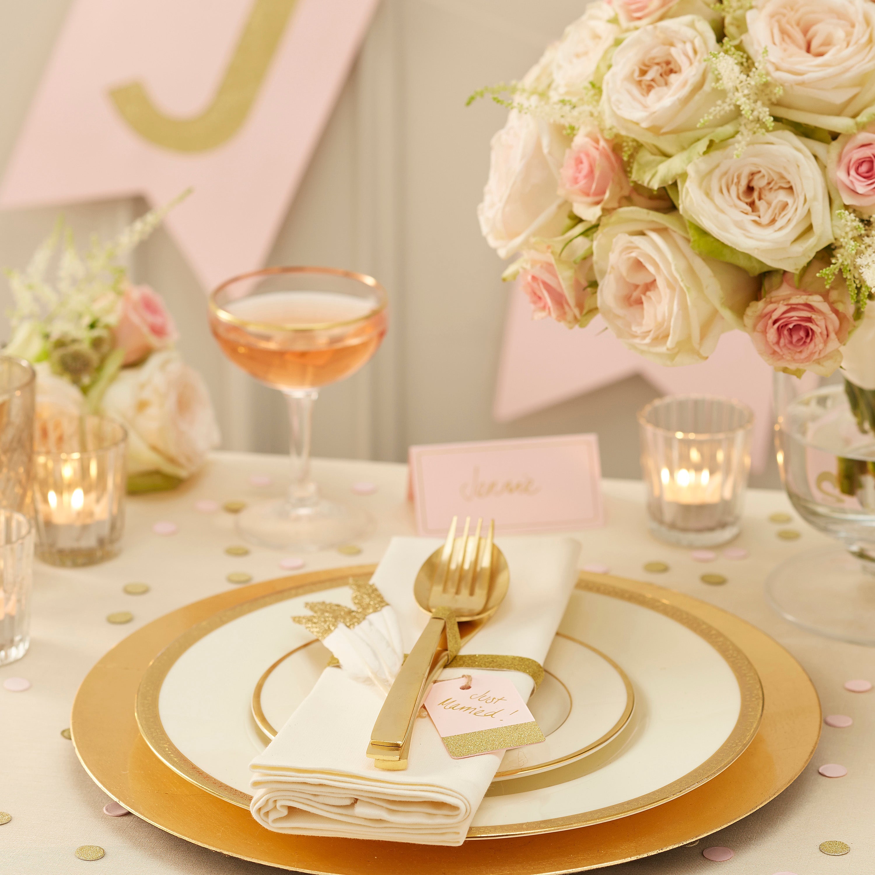 Gold Foiled RSVP Cards - Pastel Perfection- 10 Inner Pack