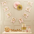 Pink & Gold Candy Bar Bunting - Pastel Perfection- 5 Inner Pack
