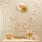 Pink & Gold Candy Bar Bunting - Pastel Perfection- 5 Inner Pack