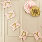 Pink & Gold Candy Bar Bunting - Pastel Perfection- 5 Inner Pack