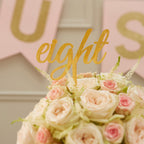 Gold Glitter Wedding Table Numbers 1-12