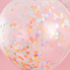 Giant Pastel Confetti Balloons- 5 Inner Pack
