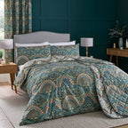 Palais Teal Reversible Duvet Set