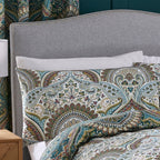 Palais Teal Reversible Duvet Set