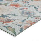 Catherine Lansfield Pipa Floral Blue Rug