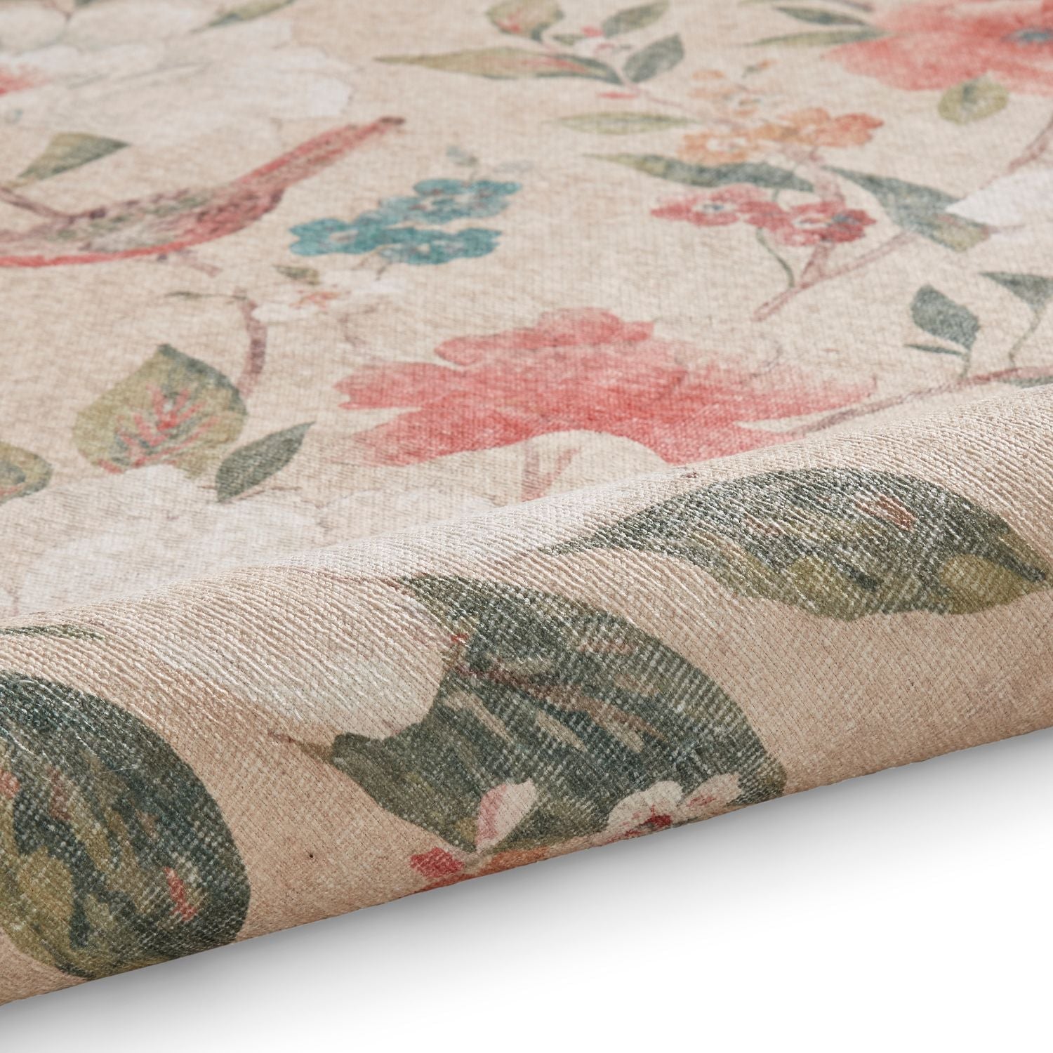 Catherine Lansfield Pipa Floral Natural Rug