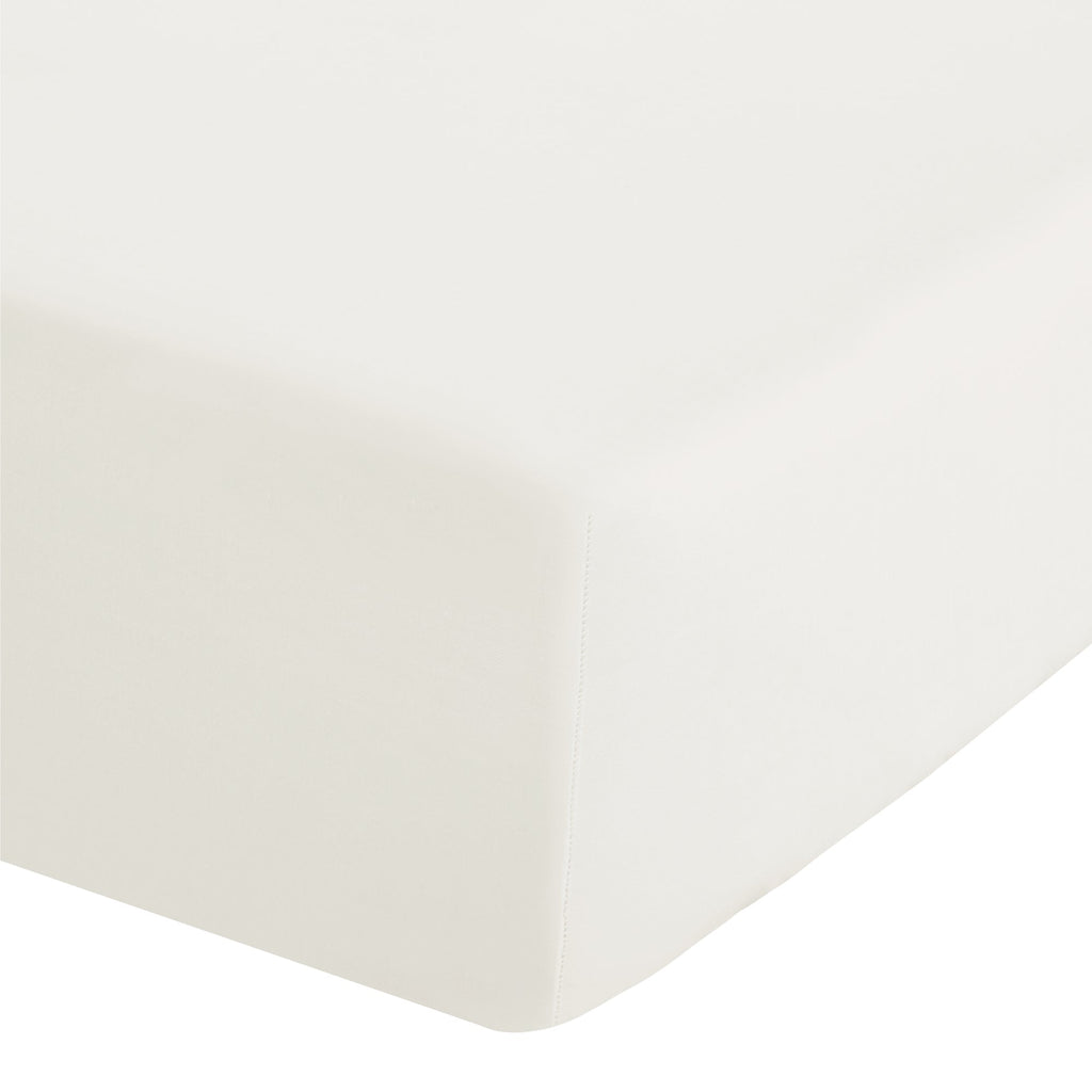 Catherine Lansfield Cream Easy Iron Percale (25cm) Fitted Sheet