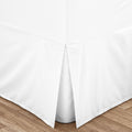 Catherine Lansfield White Easy Iron Box Pleated Base Fitted Valance Sheet