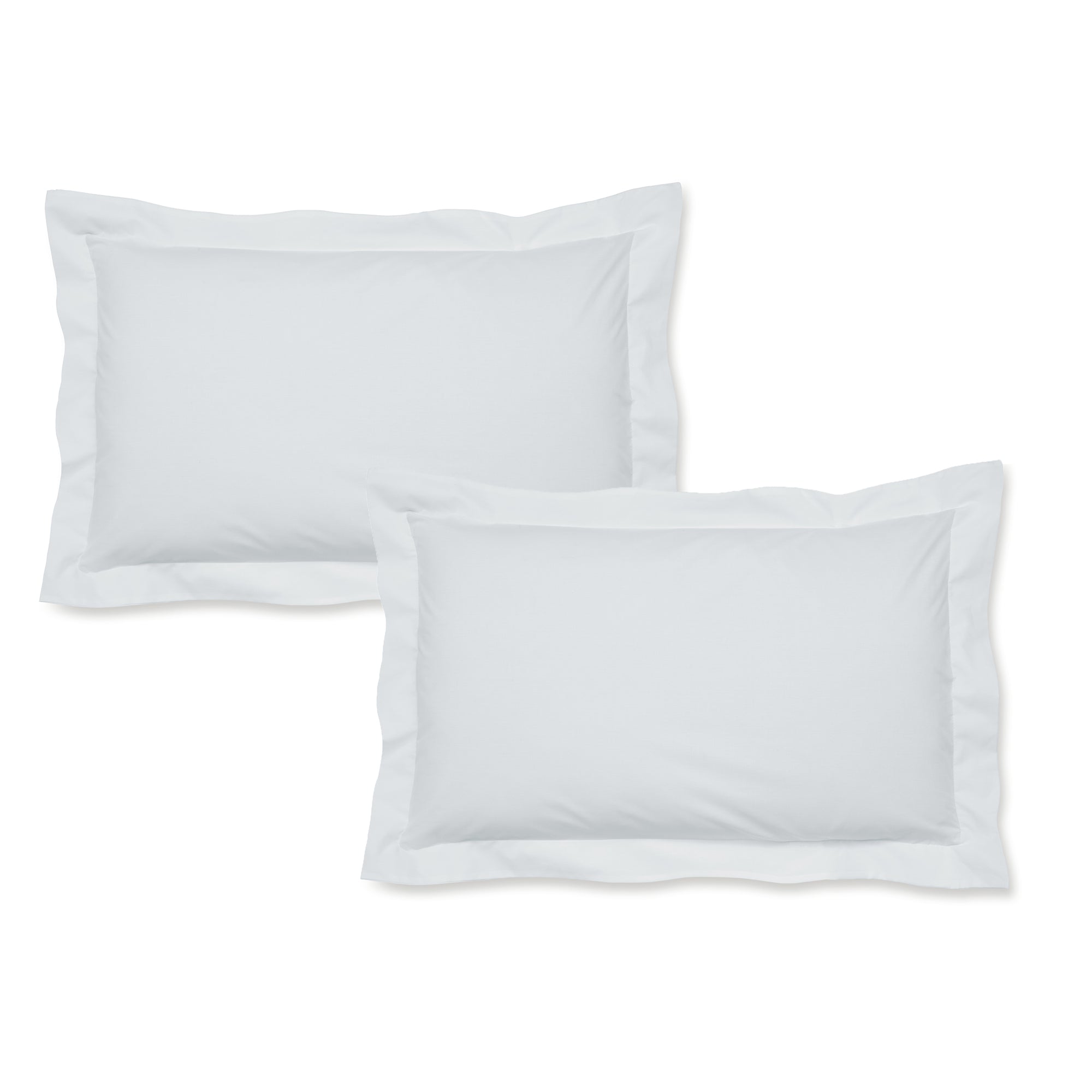 Catherine Lansfield White Easy Iron Percale Oxford Pillowcase Pair