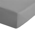 Catherine Lansfield Grey Easy Iron Percale (25cm) Fitted Sheet