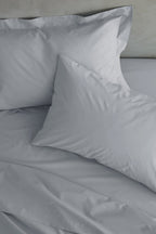 Catherine Lansfield Grey Easy Iron Percale Oxford Pillowcase Pair