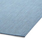 POP Outdoor Blue Flat Weave Plain Rug