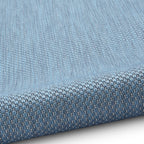 POP Outdoor Blue Flat Weave Plain Rug