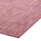 POP Outdoor Red Flat Weave Plain Rug