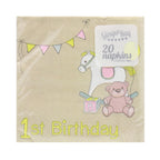 1st Birthday Napkins - Rock-a-bye- 10 Inner Pack