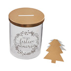 Festive Memory Jar with Gold Tree Notelets