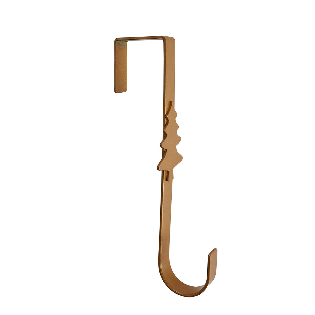 Gold Metal Christmas Tree Wreath Hanger