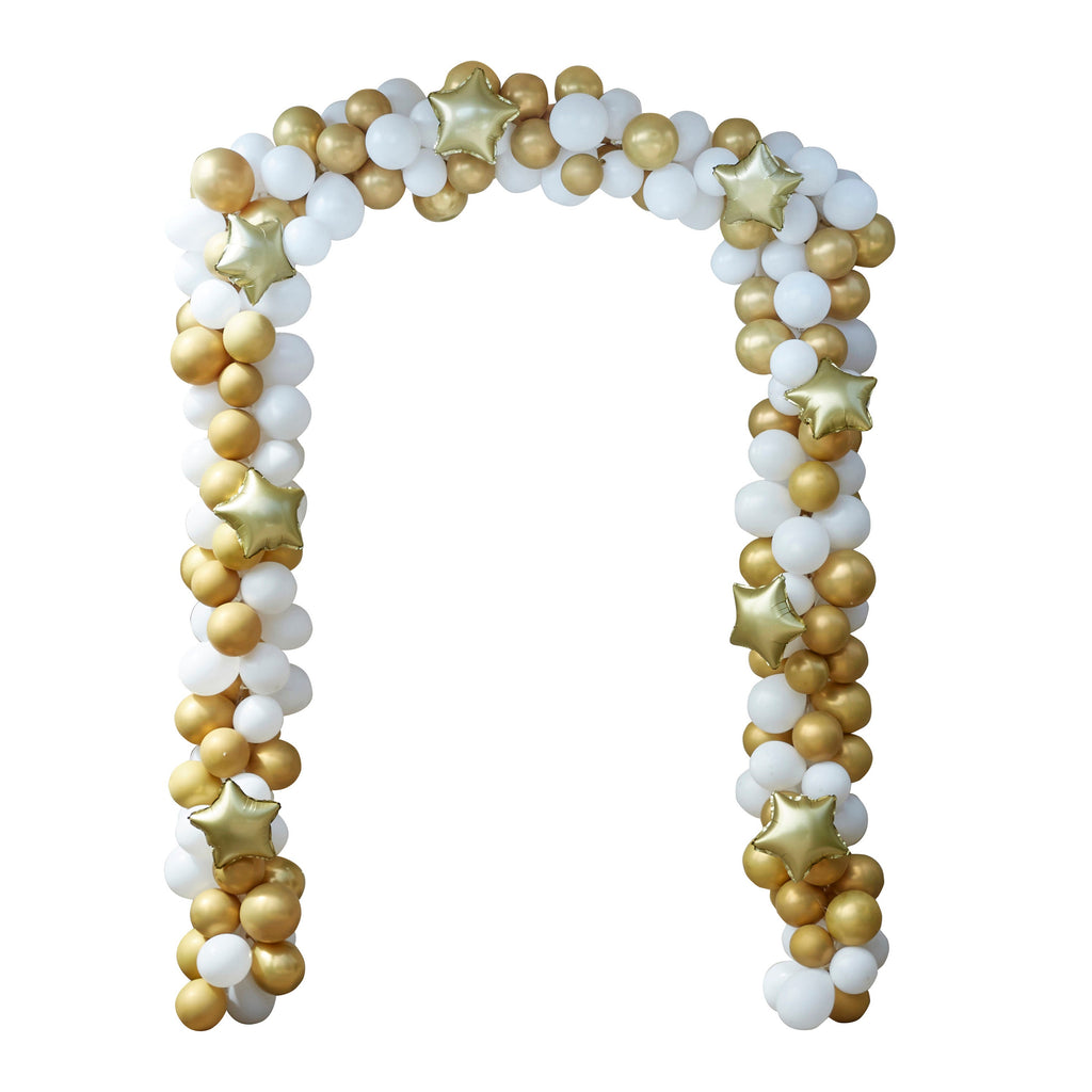 Gold Christmas Door Balloon Arch Kit