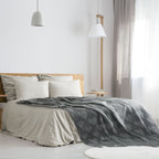 Grey Heart Recycled Cotton Throw